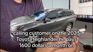 Toyota Dealership Scams customer‼️IMAGINE PAYING 1600 a month for a Base Toyota Highlander [upl. by Ody]