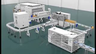 Full auto facial tissue interfolding machine  Soontrue Machine [upl. by Ahtnamys]