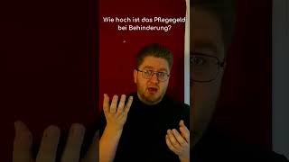 ❤️ Wie hoch ist das Pflegegeld bei Behinderung GradderBehinderung gdb [upl. by Mlawsky]