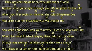 Fairytale of New York  with lyrics and chords  strum along with your uke [upl. by Chris810]