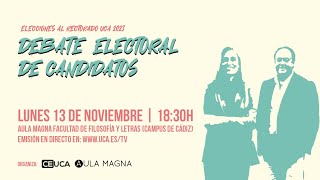 🔴 DEBATE RECTORADO 2023 🏛️El futuro de la UCA en tus manos [upl. by Carlye733]