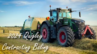 2024 Quigley Contracting baling at Ashburton NZ [upl. by Asilla]