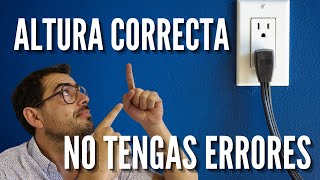 🔌Cual es la ALTURA de un contacto o toma corriente SIN ERRORES [upl. by Lyrej]