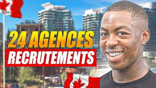 🇨🇦 24 Agences De Recrutements au CANADA Dont Personne Ne Parle Pour 2024 [upl. by Abehsile]