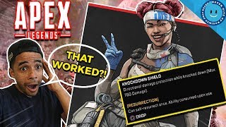 Apex Legends Lifeline Gameplay  How To SelfRevive With The Legendary Knockdown Shield [upl. by Ahtennek]