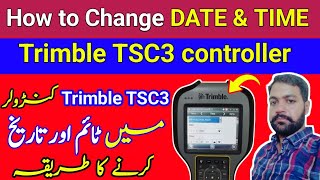 how to set a time and date Trimble TSC3 controller  Trimble GPS  DATE amp TIME setting Trimble GPS [upl. by Bodwell]