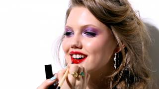 Lindsay Wixson  Colourful Eyes amp Glossy Lips Tutorial [upl. by Christianna]