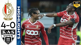 Standard de Liège vs KAS Eupen 40 Highlights  Standard  Eupen  Jupiler Pro League 2024 D1A [upl. by Tuppeny]