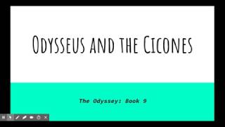 Odysseus and the Cicones Google Slides [upl. by Idram556]