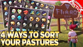 4 Great Ways to Sort Your Pasture in Pokemon Legends Arceus [upl. by Rosamund432]