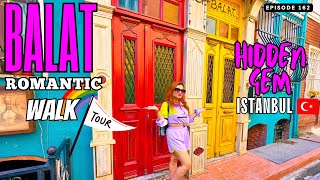 Most Colourful Balat 🌈  A Romantic Walk Tour in Old historical neighborhood of Istanbul Turkey [upl. by Ruffina]