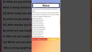 interrogative passive voice grammar english voice AmitNotes [upl. by Ojeitak301]