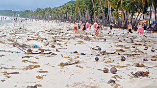 Look This is BORACAY White Beach on July 23 2024 Bagyong Carina [upl. by Vijar235]