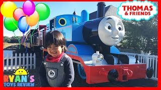 THOMAS AND FRIENDS Train Rides for kids at ThomasLand Amusement park [upl. by Engen613]