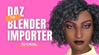 Daz to Blender Tutorial  How To Use The Diffeomorphic Daz Importer [upl. by Rostand]