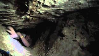 Austin Texas Spelunking Airmens Cave Birth Canal [upl. by Aihsad]