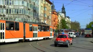 Trams in Sofia  Straßenbahn  Villamos  София трамвай [upl. by Raimund]