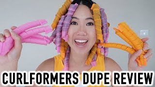 Best Heatless Hair Curlers CurlFormers Dupe Review Tutorial amp Demo [upl. by Bainbridge11]