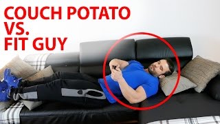 DON´T BE THAT PERSON  COUCH POTATO VS FIT AT HOME [upl. by Mccarty]