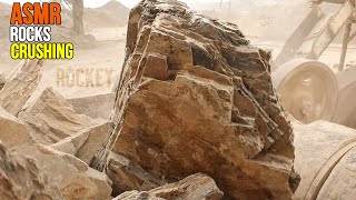 ASMR rubble master crusher hazemag impact crusher mini jaw crusher machine rock crushing asmrsounds [upl. by Merl]