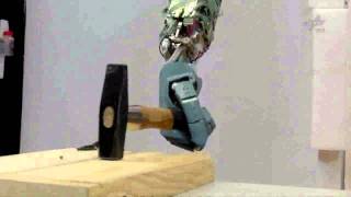 Robot Arm Using a Hammer [upl. by Yenreit]