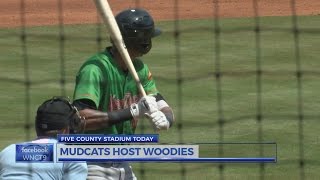 Mudcats take early game from Woodies 97 [upl. by Ahsekam]