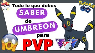 💥 ¡Los MEJORES ATAQUES de UMBREON para DESTRUIR el PVP💪 Pokémon GO😱 [upl. by Hadias]