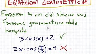 Equazioni goniometriche elementari [upl. by Theo]