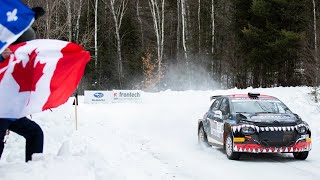 CORRIMOS EN NIEVE Y HIELO A 15ºC Rally Perce Neige 2024 Canada  GHR Motorsport Citroën C3 Rally2 [upl. by Norad]