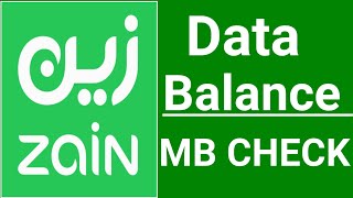 How to Check Zain Sim Data Balance  how to check zain internet balance  Zain Sim Mb Check Code [upl. by Kcirre]