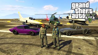 GTA 5 Online San Andreas Flight School Fully Customized Coquette Classic and New Besra Jet [upl. by Palmira468]