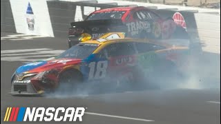 Kyle Busch Austin Dillon wreck after restart at Atlanta Motor Speedway  NASCAR [upl. by Aoket]