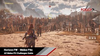 Horizon Forbidden West  All Melee Pit Challenges and Questline Guide The Enduring Trophy [upl. by Artkele]