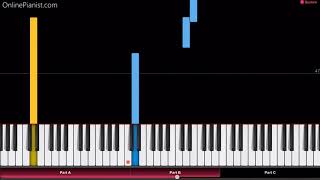 The Piano Duet  Tim Burtons Corpse Bride  EASY Piano Tutorial [upl. by Diego]