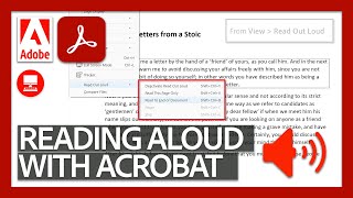 Reading Aloud PDFs  Acrobat DC for Educators [upl. by Rebmyk]