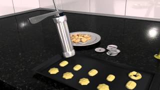 How to use biscuit maker  cookie press [upl. by Estas]