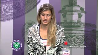 Eugenie Bouchard First Round Press Conference [upl. by Maiga799]