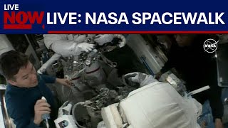 WATCH LIVE NASA Spacewalk astronauts work on the ISS  LiveNOW from FOX [upl. by Shea]