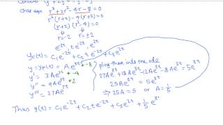 Diff Eqn Higher order nonhomogeneous diff eqn example 12 [upl. by Rubina193]