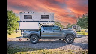 The first enclosed truck camper under 600 lbs built by Peak Performance Campers [upl. by Ahsiloc]