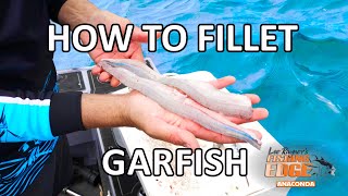 Fishing Edge  How To Fillet Garfish [upl. by Sarilda]