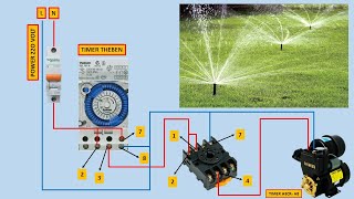 HOW TO MAKE AUTOMATIC PLANT WATER CONTROL USING TIMER [upl. by Frohne848]