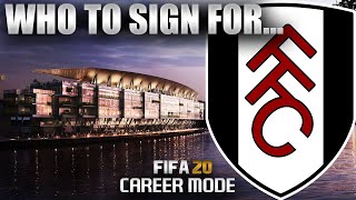 FIFA 20  Who To Sign For FULHAM CAREER MODE [upl. by Lizabeth]