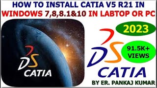 HOW TO INSTALL CATIA V5R20 IN WINDOWS [upl. by Ojadnama]