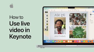 How to use live video in Keynote on Mac  Apple Support [upl. by Anibla]