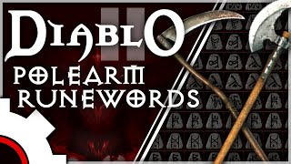 All Possible Polearm Runewords from Garbage to Gold  Diablo 2 Resurrected [upl. by Allemahs]