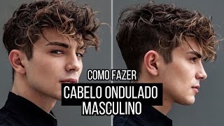 CABELO ONDULADO MASCULINO TUTORIAL  ALEX CURSINO [upl. by Yleve916]