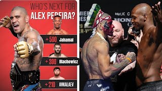 Alex Pereira callsout By Jahamal hill Jan Blachowicz amp Magomed Ankalaev after UFC 303 [upl. by Enyala]