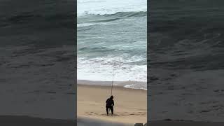 FISHING FROM BEACH fishing beachfishing beachlife [upl. by Sukcirdor]