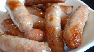 Cooking chipolata sausages [upl. by Loma]